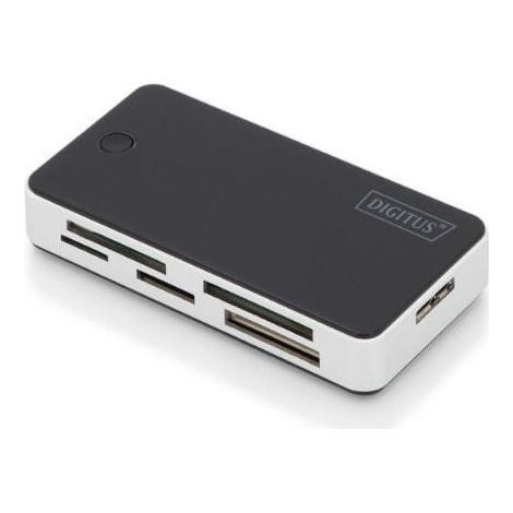 Lector de tarjetas Digitus USB 3.0 con cable USB A de 1 m, compatible con MS/SD/SDHC/MiniSD/M2/CF/MD/SDXC, DA-70330-1 (1/4)