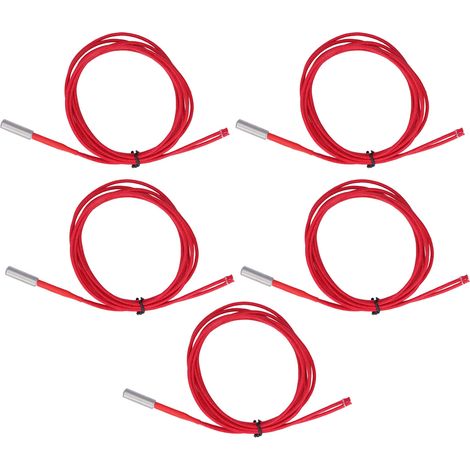 Lot de 5 cartouches chauffantes 12 V 40 W en acier inoxydable et cuivre pour imprimante 3D, 6 x 20 mm (1/5)