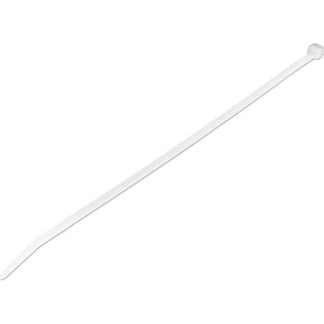 Fascette da 25 cm - 22 kg - Nylon - 94V-2 - UL - Confezione da 1000 - Bianco (CBMZT10NK) (1/5)
