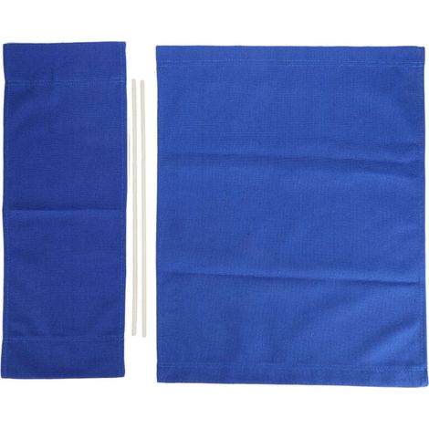 1 ensemble directeur chaise toile remplacement siège tissu maison fournitures meubles accessoires bleu (1/5)