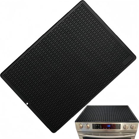 Protection multifonctionnelle en silicone pour cuisinière à induction, 71 x 50 x 0,25 cm, noir (1/5)