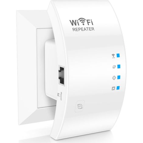 Amplificateur WiFi,répéteur WiFi, Double Bande, Connexion Ethernet, Booster WLAN de Mode répéteur/AP/routeur, Installation Simple, Prise EU (1/5)