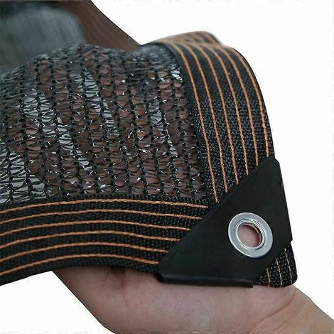 Toile d'ombrage respirante, protection UV 50-60 %, pour jardin, terrasse, serre, grange ou chenil (34 m / 9,84 x 13,12 pi). (1/5)