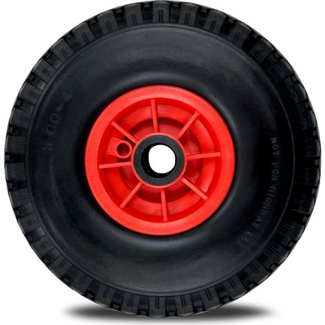 TAMS® Sackkarrenrad Vollgummi 3.00-4 Ø 260 mm 25x75 (1/2)
