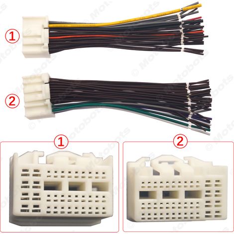 Fully compatible with new Kia K2, K3, K4, Hyundai Elantra, Mistra, and Tucson CD player tail wires, power supply, and speaker plugs. (1/4)