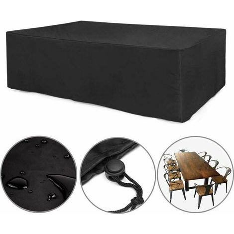 Funda para muebles de jardín, funda protectora para mesas y sillas, lona resistente y duradera de tela Oxford 210D.
