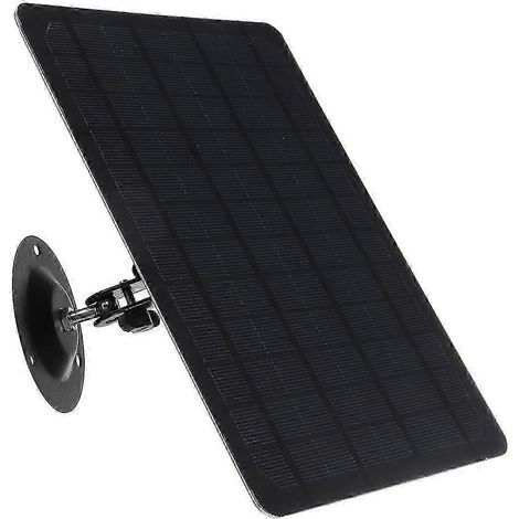 Panneau solaire 10 W 5 V, chargeur solaire portable micro-USB, batterie externe étanche, alimentation pour caméra de sécurité orientable à 360° (kns) (1/5)