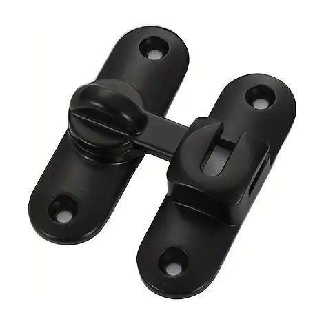 Verrou a bascule en acier inoxydable quatre vingt dix et cent quatre vingt degres pour porte de grange et porte de placard securite (1/5)