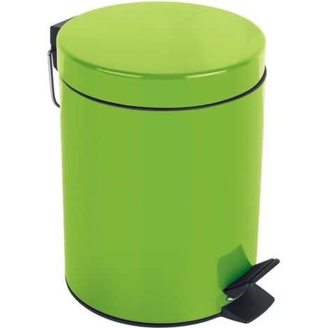 Papelera con pedal de acero SYDNEY 3L Verde kiwi Spirella
