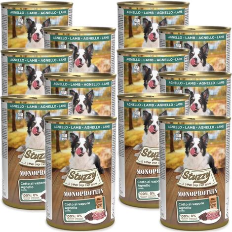 STUZZY Monoprotein Lamm - Nassfutter für Hunde - 12 x 400 g