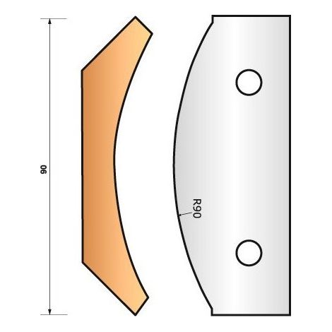 JEU DE 2 FERS PROFILES N°325 POUR P.O. HT.90MM