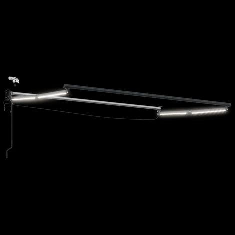 Cadre de store rétractable électrique Anthracite 2,5 x 2 m (1/5)