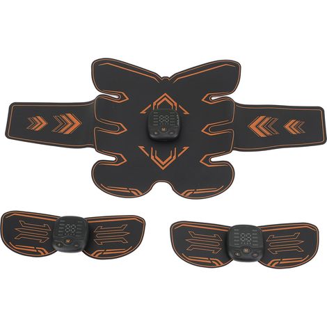 Ceinture abdominale de tonification musculaire, appareil portable pour sculpter vos abdominaux, couleur orange. (1/5)