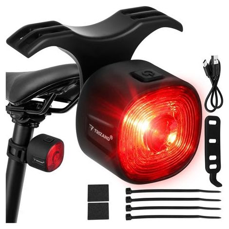 Red led rear bike light usb c 6 modes ip66 waterproof 227458854 227458854 227458854 (1/5)