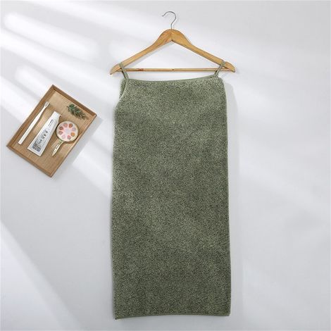 Peignoir Serviette Portatif - Microfibre Éponge Absorbante - Pour Bain Spa Plage - Taille Plus - 1 Pièce (1/3)