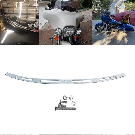 Pare-brise chromé Batwing Fair pour moto Harley Electra Street Glide Ultra Limited Tri Glide 2014-2022 (1/5)