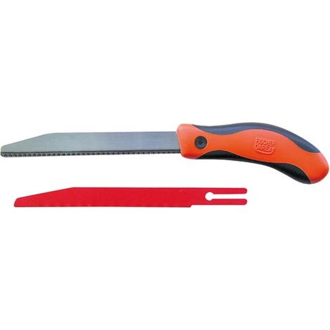 Fischer Darex – Scie à voleur 180mm pour bois et métal – 2 lames bi-matière – Coupe nette sans éclat – Pour espaces confinés (1/2)