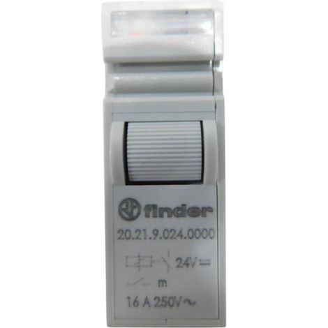 FINDER 20.21.9.024.0000 TL INTERRUPTOR MODULAR 24 VDC 1 NA 16 A
