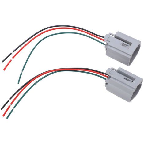 Pair 2 Pièces Connecteur Femelle H13-2 Haute Température, Douille de Remplacement et Faisceau de Câblage