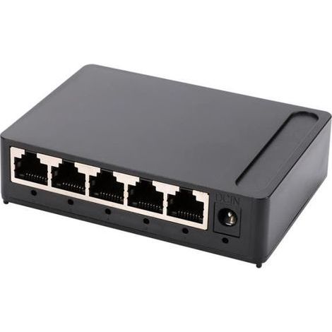 Switch Ethernet 5 Ports Gigabit UVERBON - Boitier Hub RJ45 - Contrôle de flux - 10 Gbit/s-Ywey (1/5)