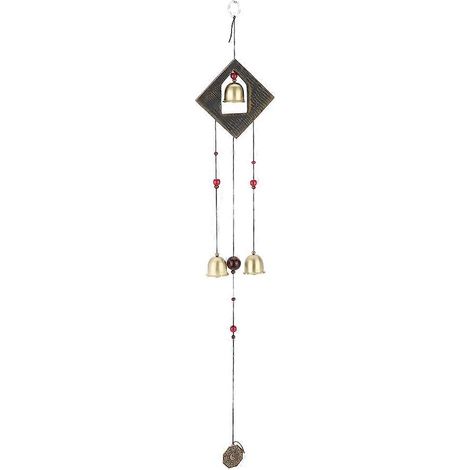 Carillon à vent en alliage de cuivre, cloche suspendue pour porte et fenêtre, décoration d'intérieur, ornement mural, modèle artisanal. (1/5)
