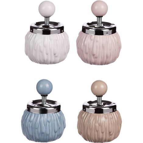 POSACENERE A MOLLA D.10XH13CM IN 4 COLORI (1/5)