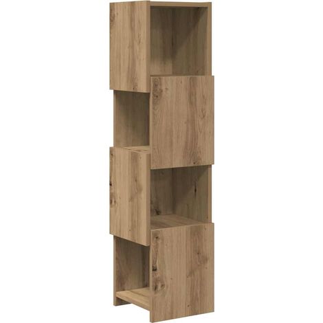 Maison Exclusive - Mobile angolare Rovere artigianale 25,5x25x102cm