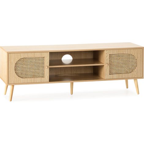 Mueble Tv Luna 2 puertas color Roble