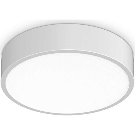 Ideal Lux RAY Semi-Plafonnier LED Intégré Blanc 2000Lm 3000-4000K IP44 (1/2)