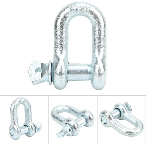 G210 Anneau de Remorquage en U Marine, Manille de Levage Lourde Type Arc (2T, 2 Pièces) (1/5)