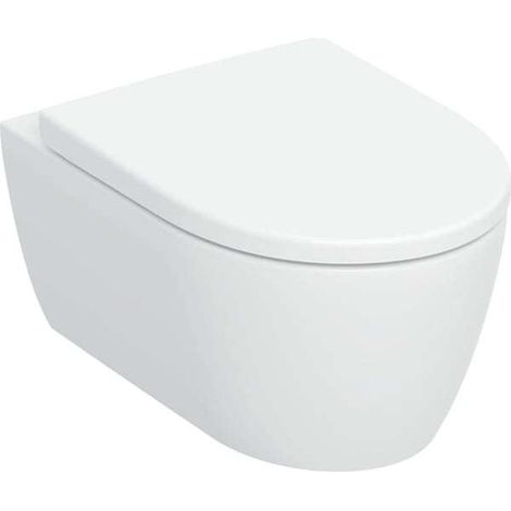 Geberit iCon Set inodoro suspendido, diseño cerámico cerrado,