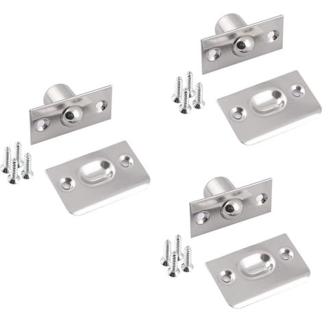 Lot de 6 gâches réglables pour portes coulissantes placard (1/5)