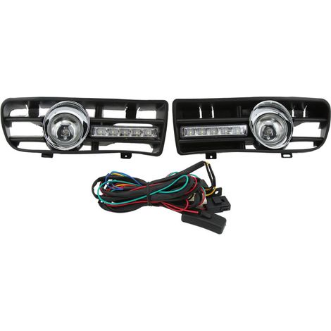 H3 Nebelscheinwerfergitter mit LED-Tagfahrlicht für VW Golf IV 1997-2006 (Paar)