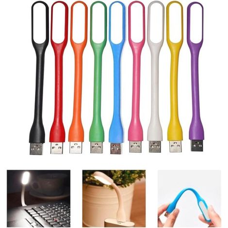 Mini luci LED USB flessibili - confezione da 9, adatte per laptop e computer (1/2)