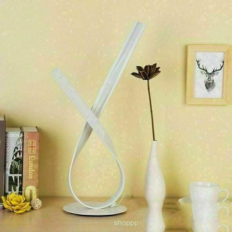 Lampe de table LED Lampe de chevet avec variateur facile - Blanc (1/4)