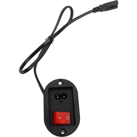 Interrupteur Secteur Rouge Prise Figure 8 pour Canapé Lit Motorisé Fauteuil Relax Interrupteur Mural Encastré 100-250V ABS (1/5)