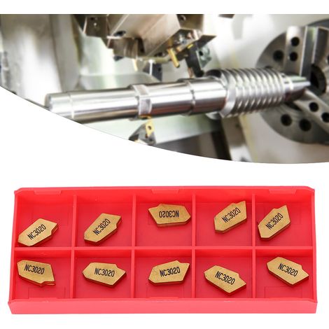 10 lames de tournage CNC, accessoires de traitement de machines durables GTN3, lame robuste HW190223113 (1/5)