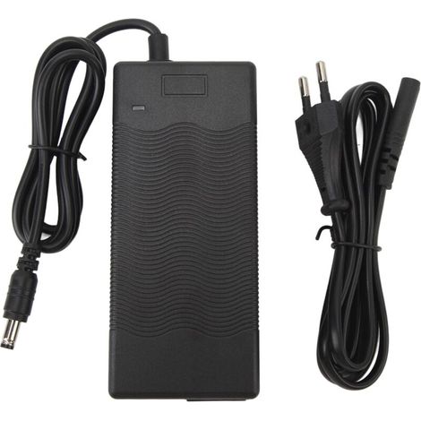 Chargeur pour vélo électrique 42 V 2 A, diamètre DC 5,5 x 2,5 mm, adaptateur secteur Plug and Play pour scooter électrique, compatible avec batterie Li-ion 36 V, prise UE, AC 100-240 V