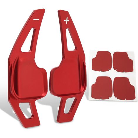 Lenkradschaltwippen für BMW M Sport F20, F21, F22, F23 und F15 Modelle Schaltwippenverlängerungen mit matter Oberfläche und weißen Markierungen kompatibel mit...