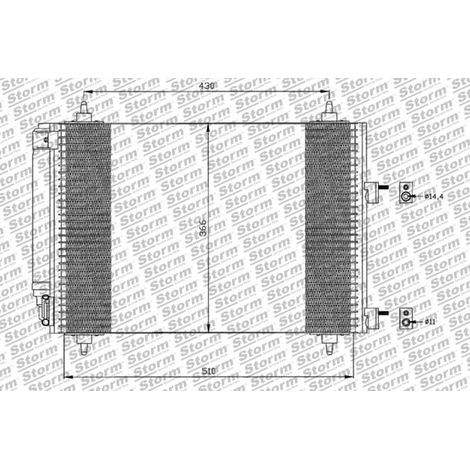 Condenseur de climatisation compatible Peugeot 307 3/5 portes
