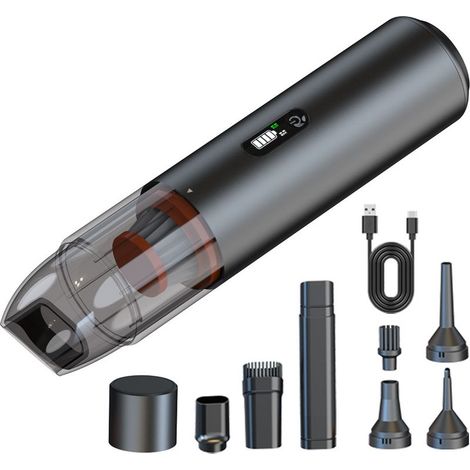 Kabelloser Handstaubsauger – Leistungsstarker 11.000 Pa Autostaubsauger, 3-in-1 Autostaubsauger, Mini-Staubsauger für Auto, Haushalt, Büro und Küche (1/4)