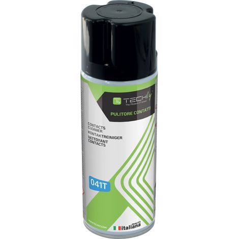 Techly Spray di Pulizia Contatti Elettrici ed Elettronici 400ml (1/2)