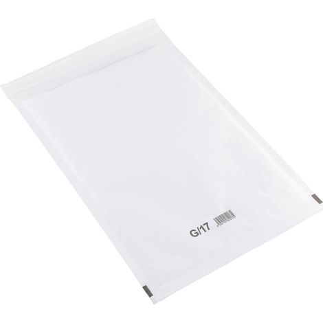 Gepolsterte Umschläge G17 Luftpolstertaschen 230x340mm, weiß, stoßdämpfend, 100 Stück