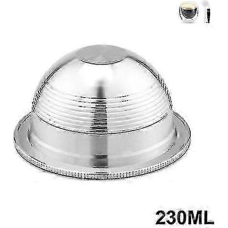 Capsules de café en acier inoxydable, compatibles avec Nespresso Vertuo, réutilisables et rechargeables. (1/5)