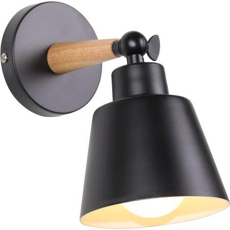 Retro-Industrie-Wand-/Deckenleuchte, verstellbare Retro-Metallwandleuchte für den Innenbereich E27, geeignet für Schlafzimmer, Küchen und Esszimmer (schwarz).