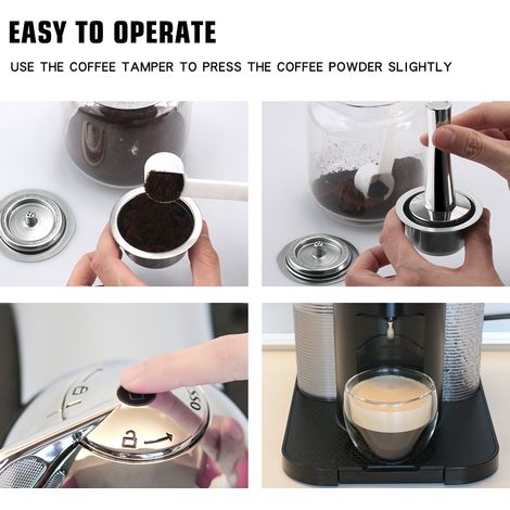 Tampon à café expresso de 41MM de diamètre, marteau à poudre en acier inoxydable, outil de remplissage de capsules, remplacement de mouture pour dosettes Dolce Gusto