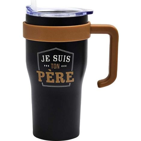 Mug de transport mini miami 60cl noir "je suis ton père" (1/4)