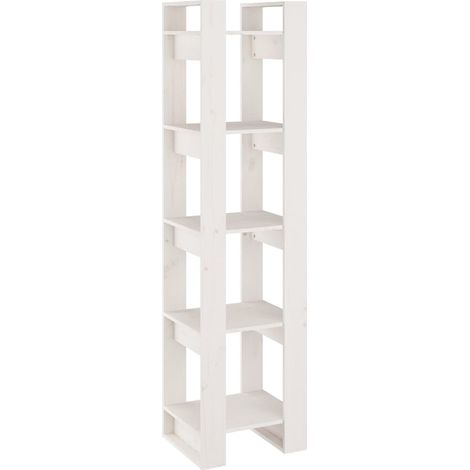 Maison Exclusive - Bücherregal/Raumteiler Weiß 41x35x160 cm Massi (1/5)