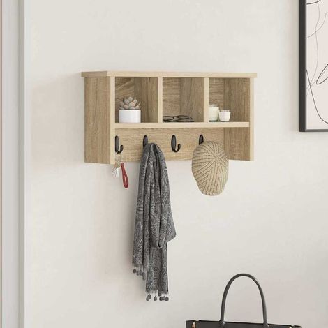 Wandmontierter nachttisch Sonoma-Eiche 50 x 16 x 26 cm