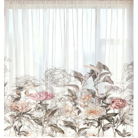 Cartello per porta con motivo foglie e fiori, 132x160 cm
